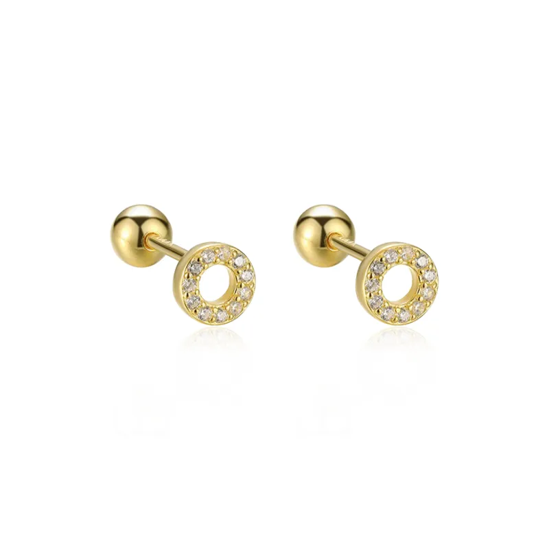 7℃ S925 Silver Stud Earrings Unisex-0