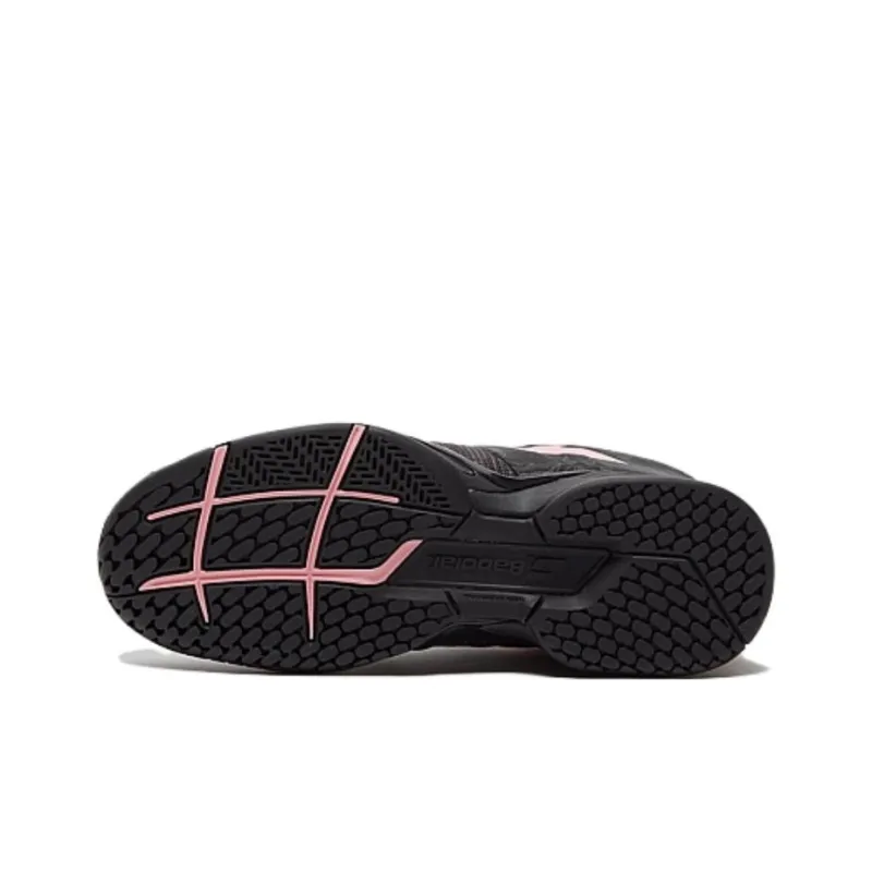 Babolat Abrasion Resistant Low Top Tennis Shoes Women's Black Pink-4