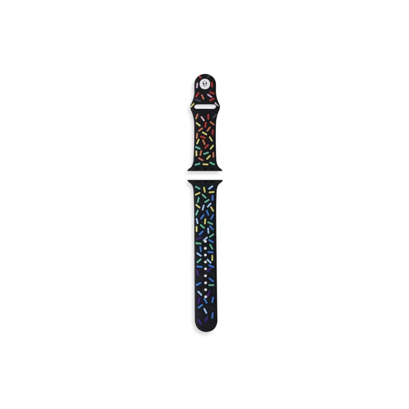 SHIRUI 1/2/3/4 Generation Watch Bands 96 Unisex Raindrop Silicone Apple Watch Bands -63-2