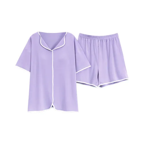 The Story Of The Flower Season Pajama Set Women's Light Purple