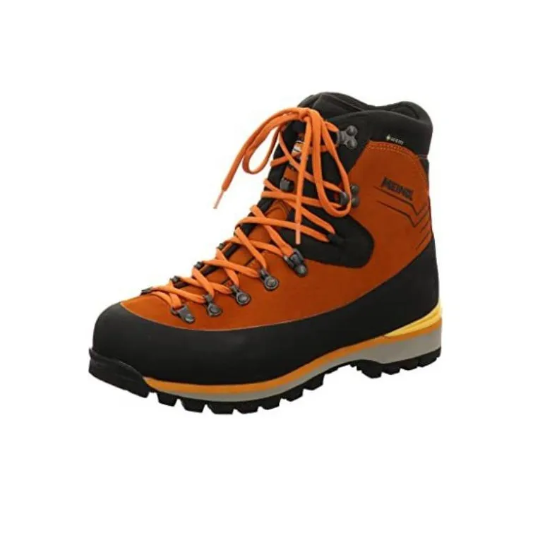 MEINDL Anti-Slip Wear-Resistant High-Top Outdoor Shoes Men's Brown Gray-2