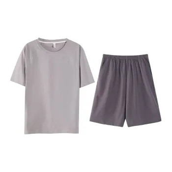 CHUDUAN Pajama Set Men's Light Purple