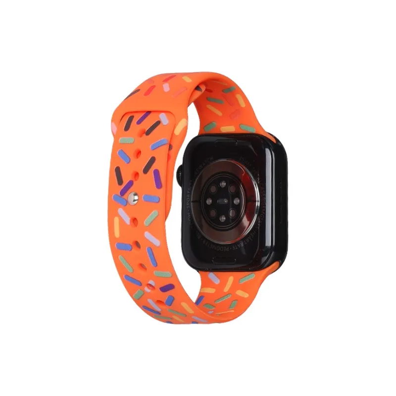 SHIRUI 1/2/3/4 Generation Watch Bands 96 Unisex Raindrop Silicone Apple Watch Bands -63-9