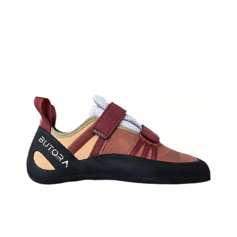 BUTORA Cushioned Wear-Resistant Breathable Low-Top Hiking Shoes Unisex Black Red-1