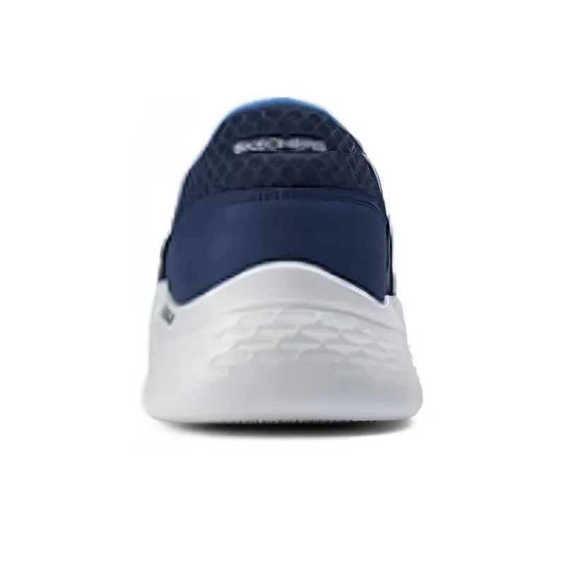Skechers Go Walk Fle Anti Slip Wear Resistant Low Top Casual Shoes Men's Blue-3