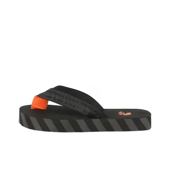 OFF WHITE Industrial Belt Flip Flop Black Orange