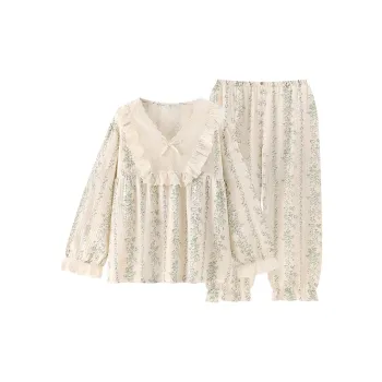 Beast's Secret Cotton Yarn Pajama Set Women's Green