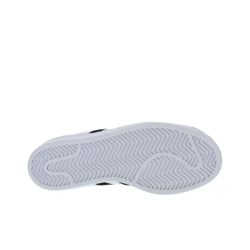 Adidas Originals Superstar Series Durable Breathable Low Top Skateboard Shoes Unisex White Black-4