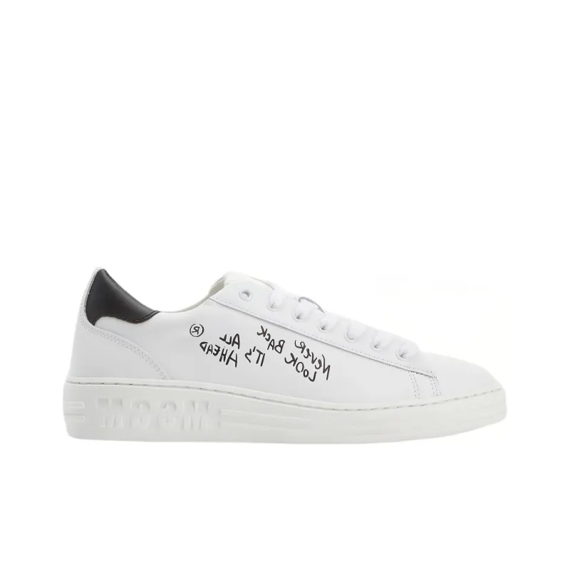MSGM Low-Top Stylish Skateboarding Shoes Men's White-1