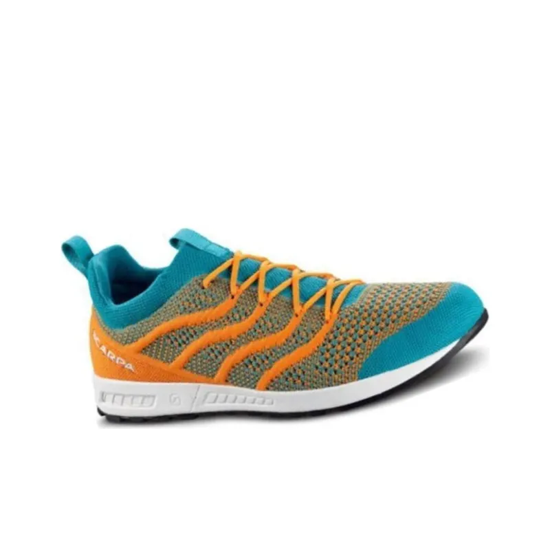 SCARPA Gecko AIR FLIP Cushioning Wear-Resistant Low-Top Running Shoes Unisex Blue Orange-2