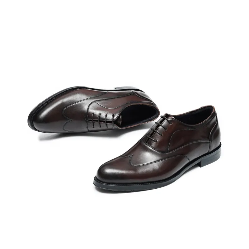 ASTON M.JAZZ Dress Shoes Men Low Top Black, Brown-10