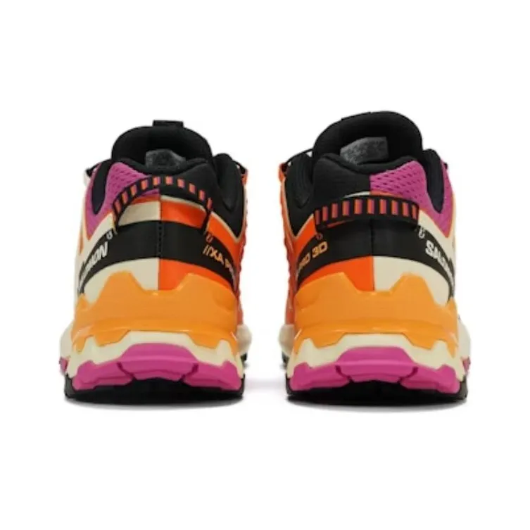 SALOMON XA Pro 3D V9 Slip Resistant Low Top Outdoor Shoes Women's Purple Orange-4