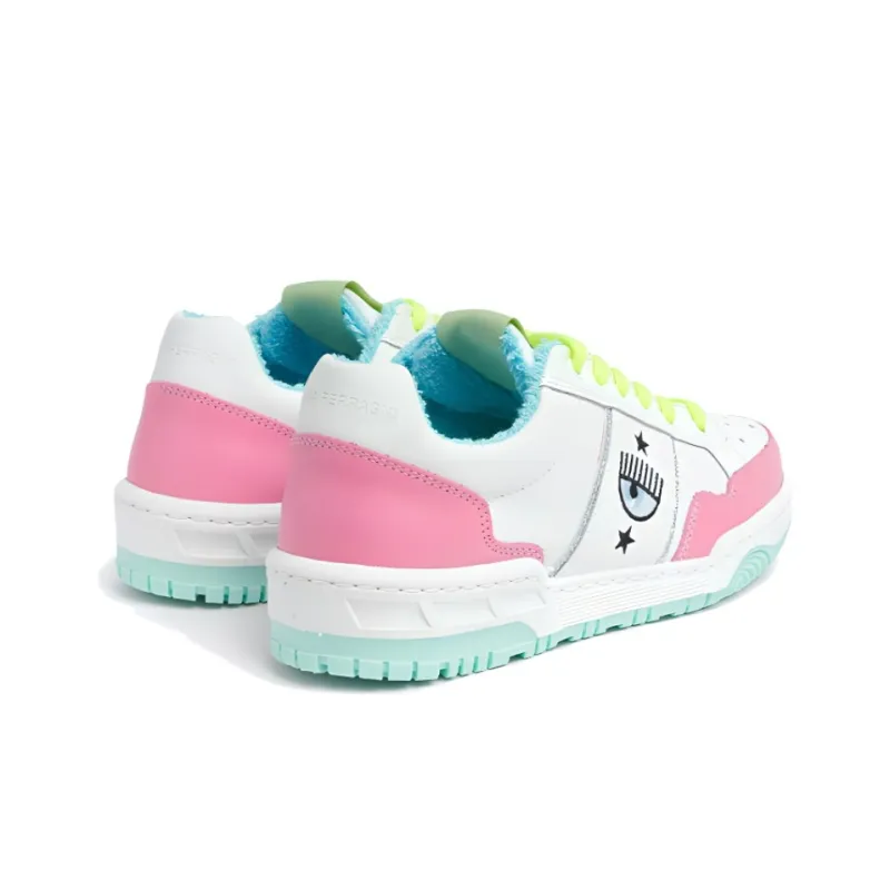 CHIARA FERRAGNI CF-1 Low-Top Stylish Skateboarding Shoes Women's White Pink-3