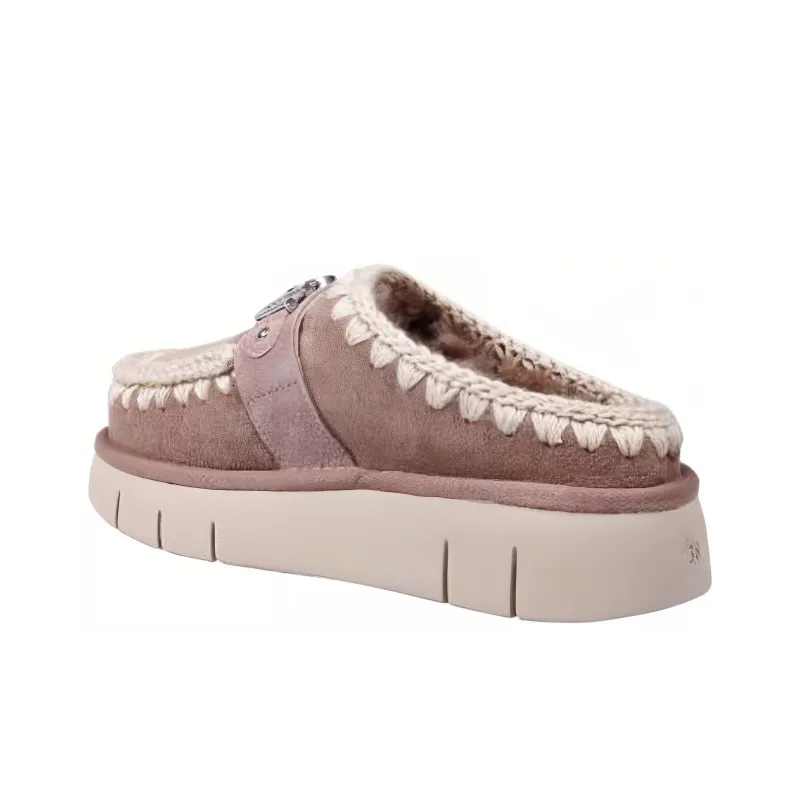 MOU Wrap toe Slippers Women's Dove Gray-2