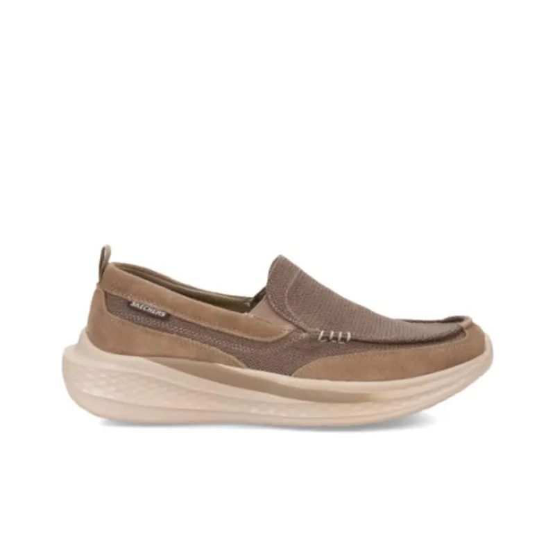 Skechers Cushioning, Wear Resistant Low Top Casual Shoes Men's Brown-1