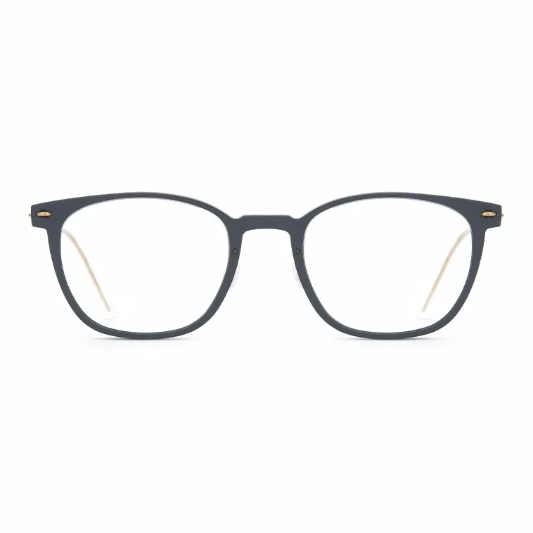 LINDBERG Plate Frame Titanium Oval Eyeglass Frames Unisex-3