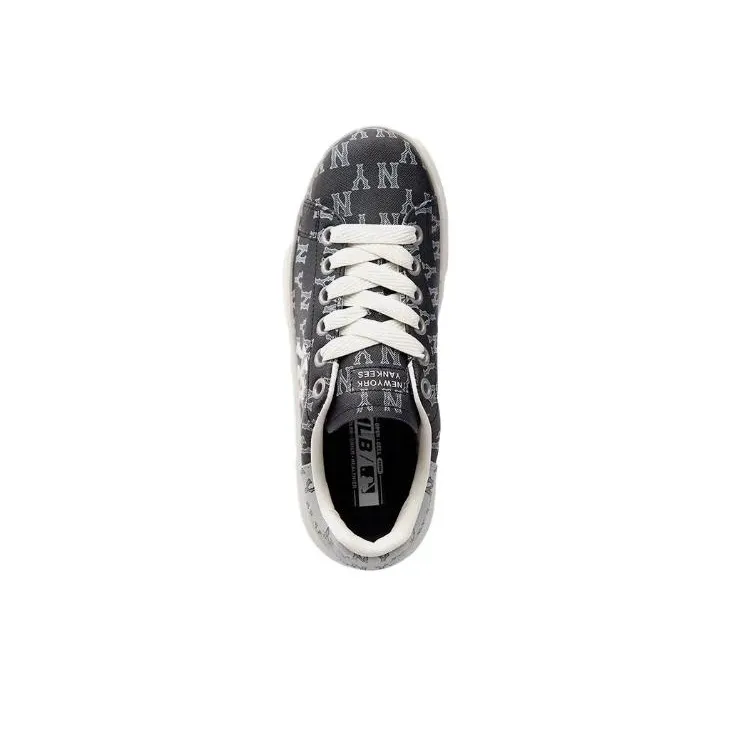 MLB Chunky Classic Low Top Skateboard Shoes Unisex Black-3