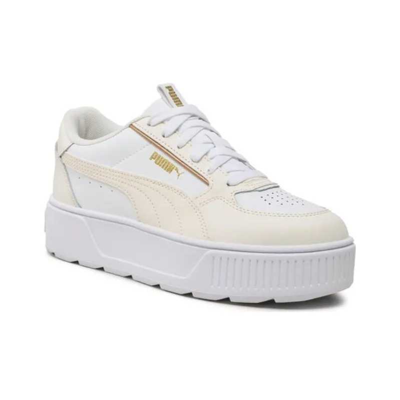 PUMA Karmen RE Slip Resistant Shock Absorbers With Abrasion Resistant Properties Low Top Skateboard Shoes Women's White-3