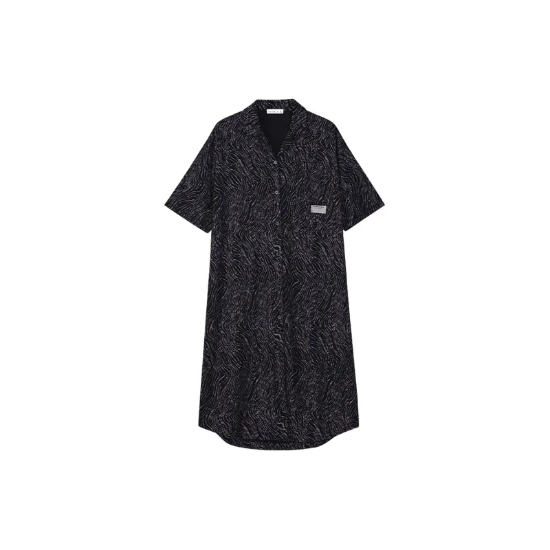 Same Language Nightgown Women's Alocasia Black-0
