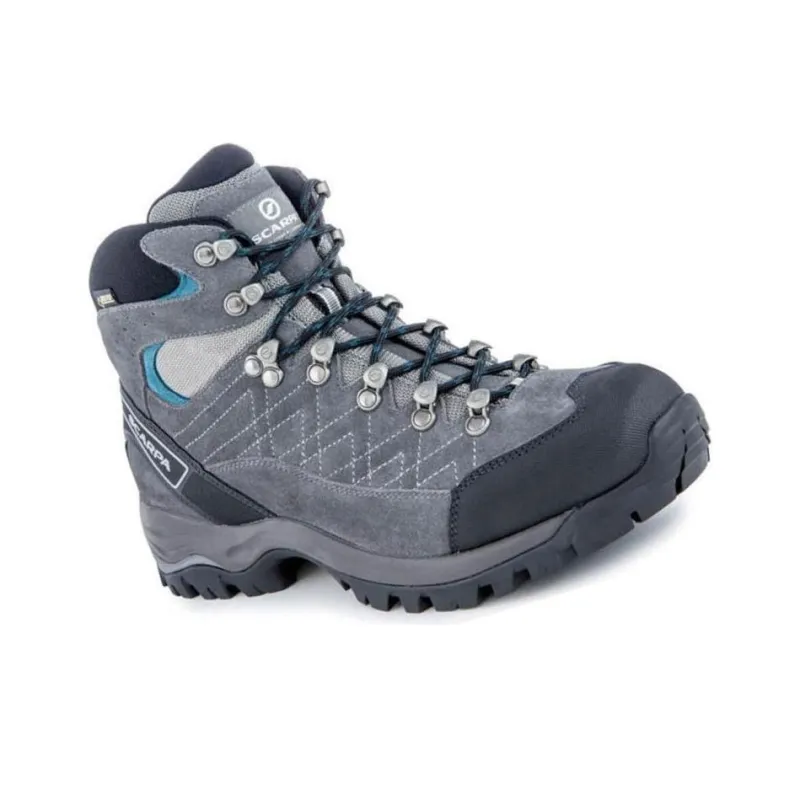 SCARPA Kailash Cushioned Slip-Resistant High-Top Outdoor Shoes Men's Gray Blue-2