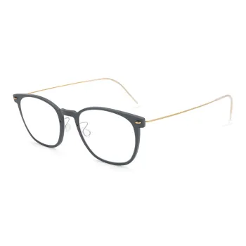 LINDBERG Plate Frame Titanium Oval Eyeglass Frames Unisex