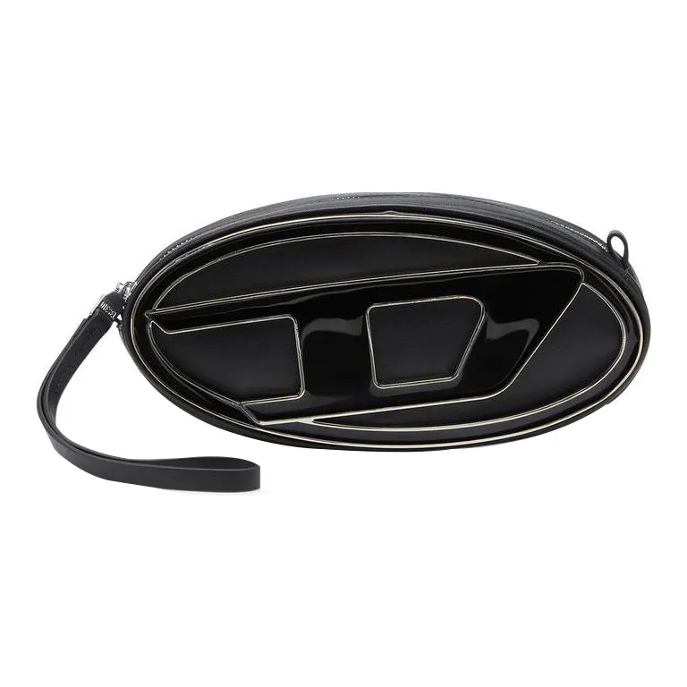 DIESEL 1Dr Pouch Logo Plaque Shoulder Bag-0