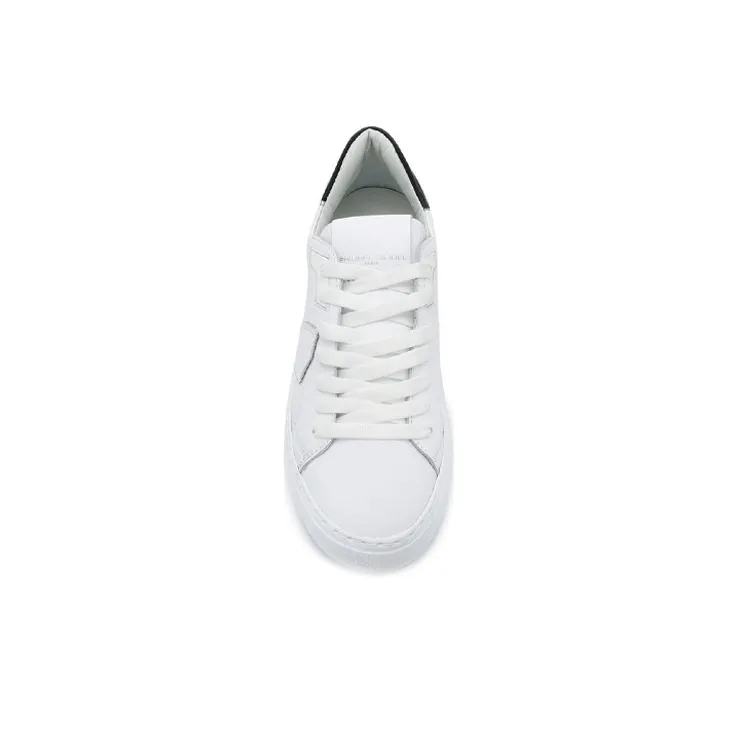 PHILIPPE MODEL Paris Temple Leather Low-top Sneakers-3