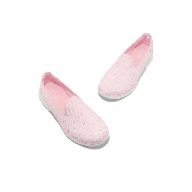 Skechers Go Walk 5 Cushioning Wear Resistant Low Top Casual Shoes Women's Pink-3