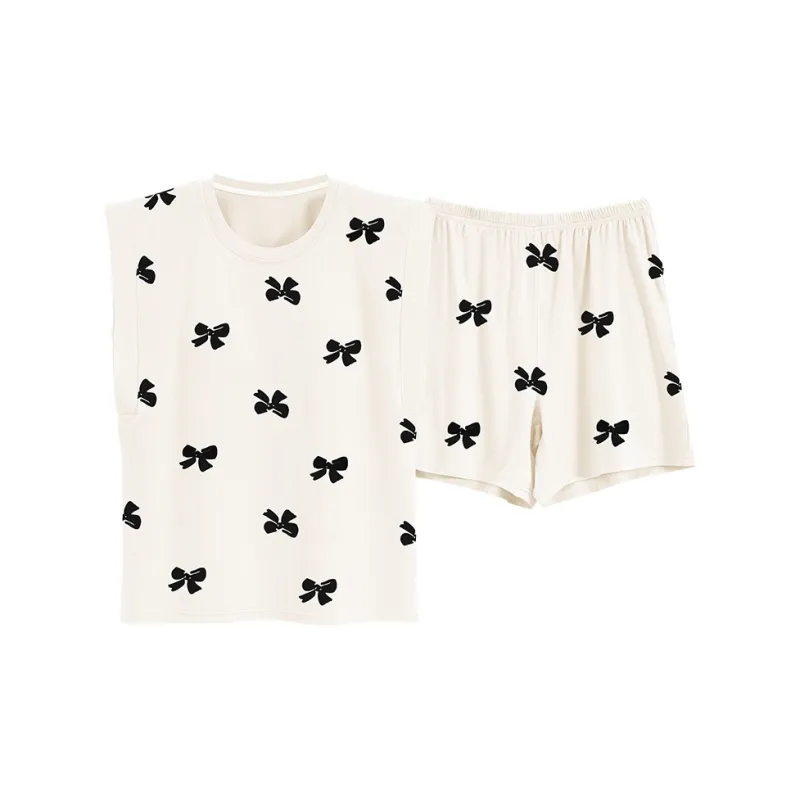 Mulong Family Pajama Set Women's White-0