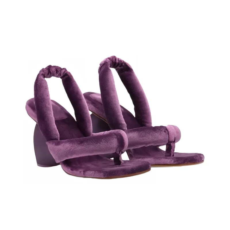 Yume Yume Love Heel 120mm Velvet Sandals-2