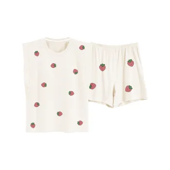 The Story Of The Flower Season Pajama Set Women's White