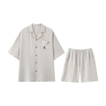 Tianmicat Pajama Set Men's Gray