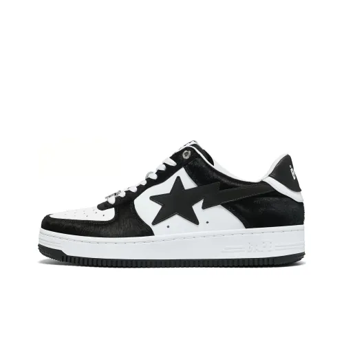 A BATHING APE Bape Sta Black Calf Hair