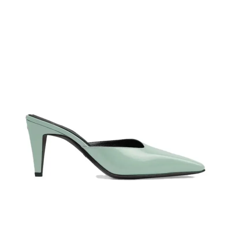 GUCCI Closed Toe Slippers Women's Aquamarine Stone Color-1