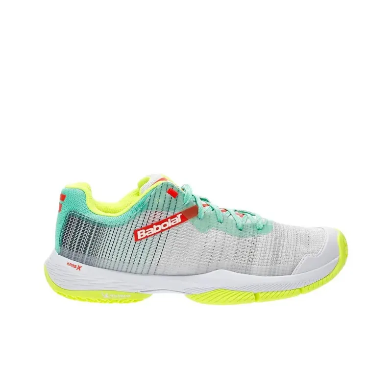Babolat Low Top Tennis Shoes Women's White Green-1