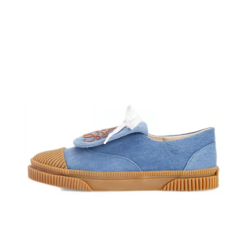 LOEWE Wear-Resistant Low-Top Casual Shoes Women's Blue-0
