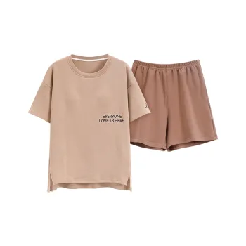 Mulong Family Pajama Set Women's Tan