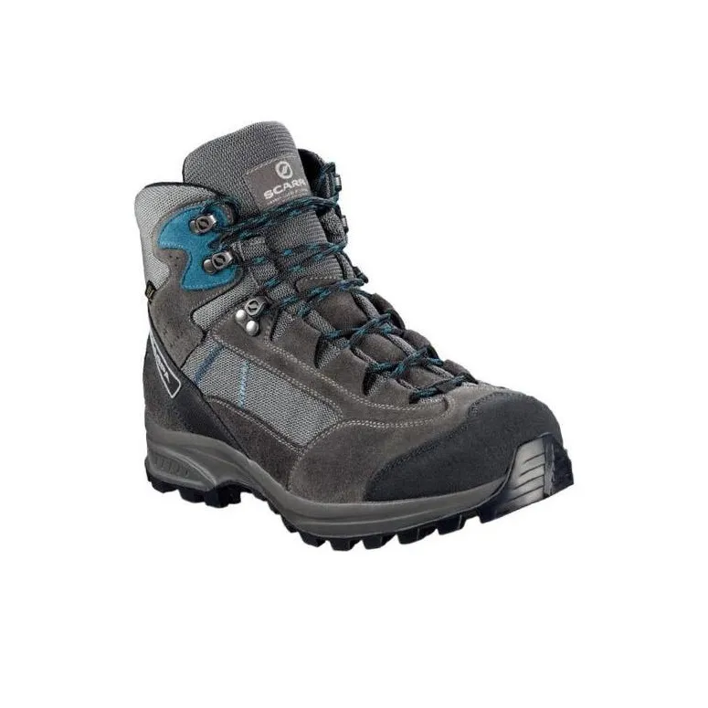 SCARPA Kailash Lite GTX Cushioning Wear-Resistant High-Top Hiking Shoes Unisex Gray Blue-2