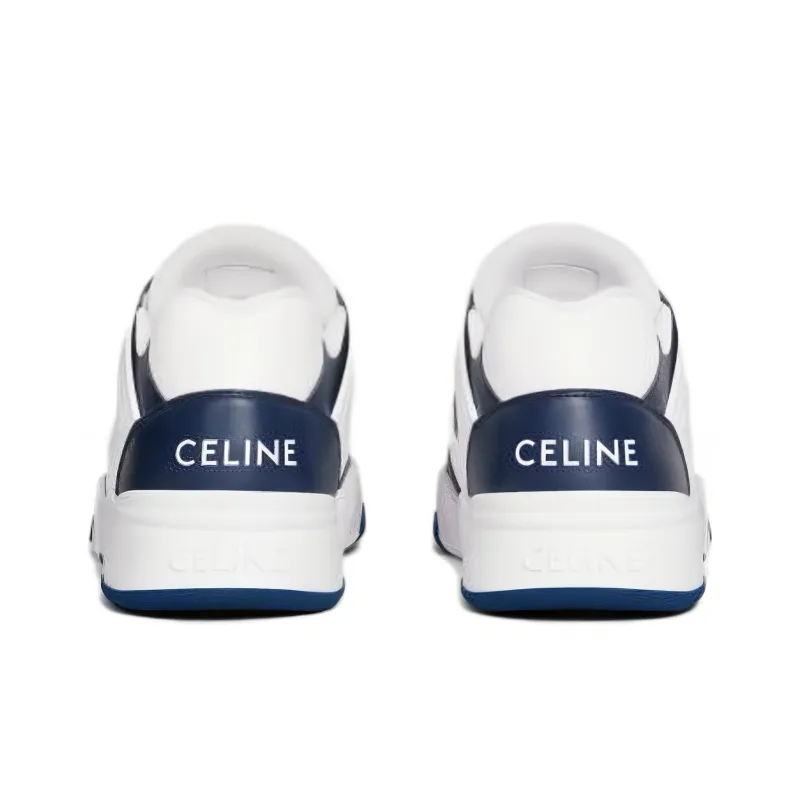 CELINE CT 07 Low Optic White Navy-4