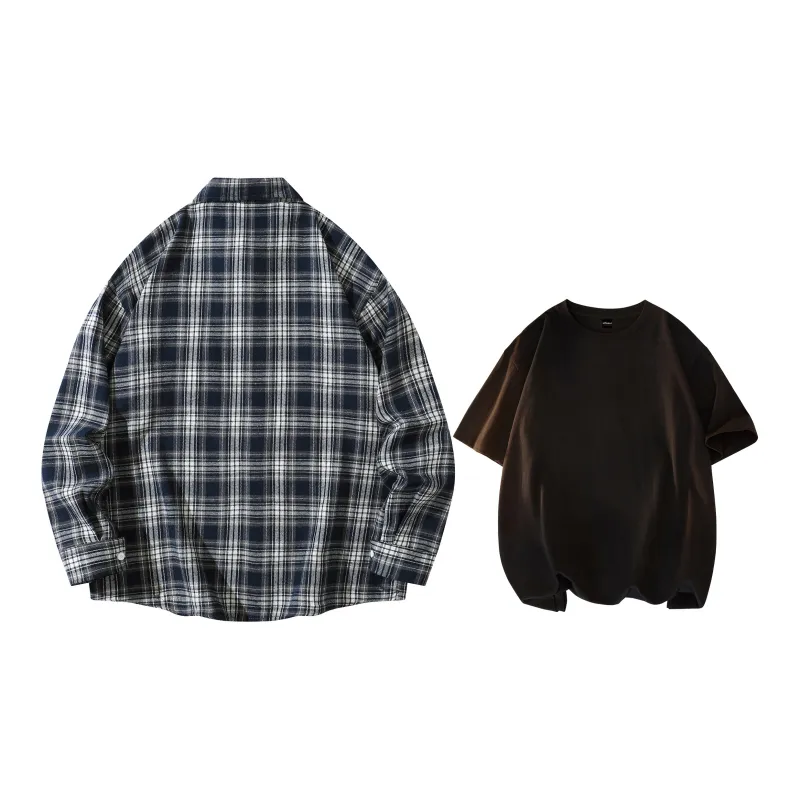 LA'T.WEEKEND Long Sleeved Shirts Matching Sets Unisex-13