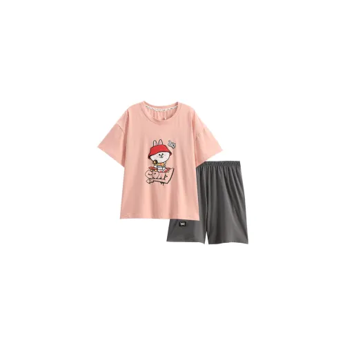 FENTENG Pajama Set Women's Lotus Pink