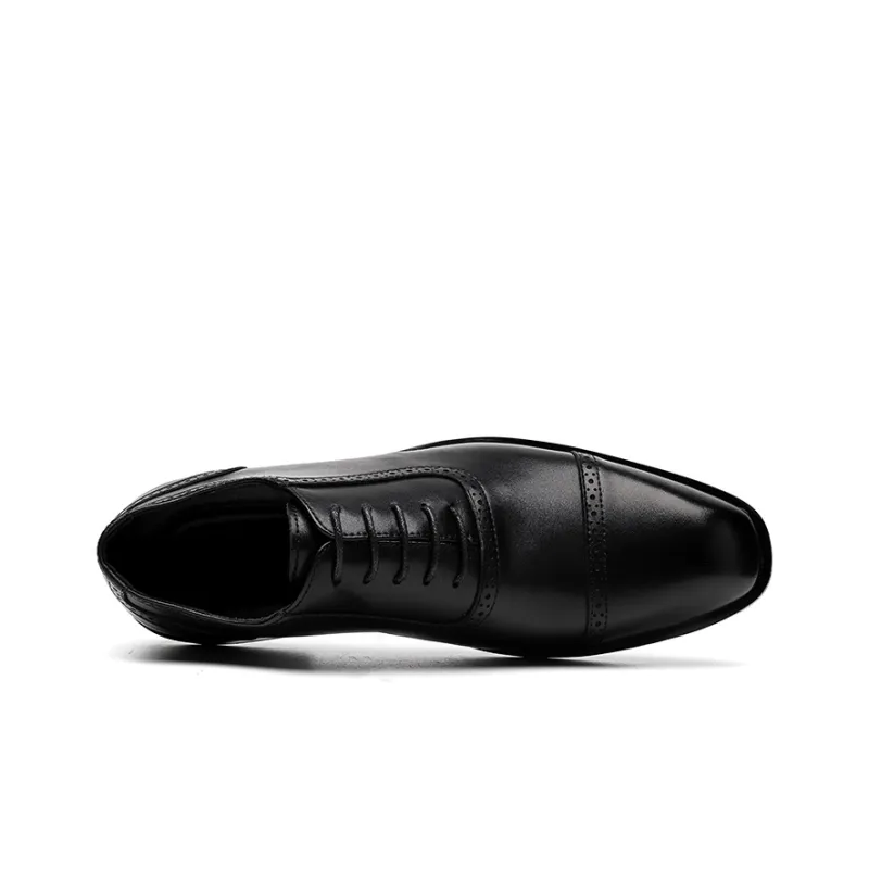 LUOMAIKE Dress Shoes Men Low Top Black, Brown-2