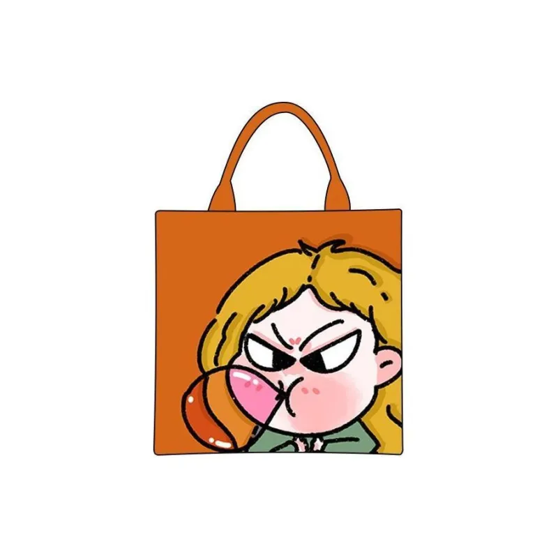 NEARAY Polyester One Shoulder Handbag Medium Size Women's Orange-0