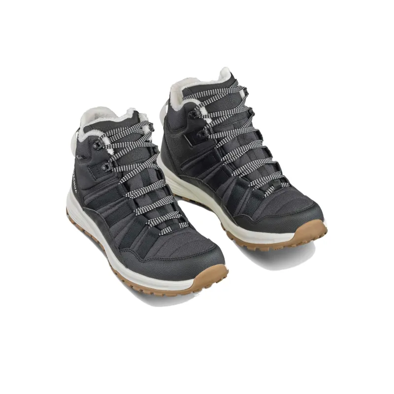 DECATHLON SH500 Durable Breathable Mid Top Hiking Trekking Shoes Women's Black Gray-2