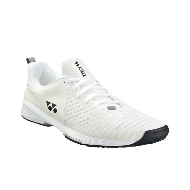 YONEX Power Cushion Sonicage 3 Shock Absorbers With Slip Resistant Features Low Top Casual Shoes Unisex White-2