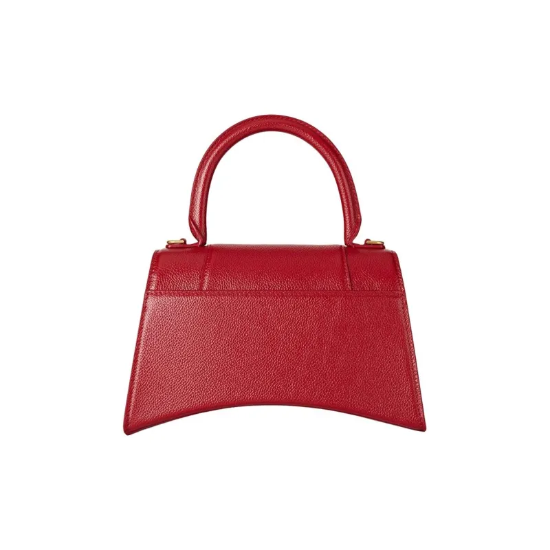 Balenciaga Grain Cow Leather Handbag Trumpets Women's Red-2