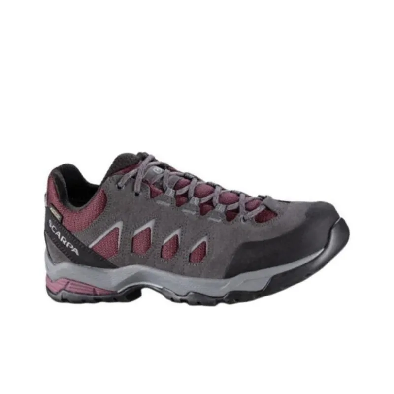 SCARPA Moraine GTX Cushioning Anti-Slip And Wear-Resistant High-Top Trekking Shoes Women's Gray Purple-1
