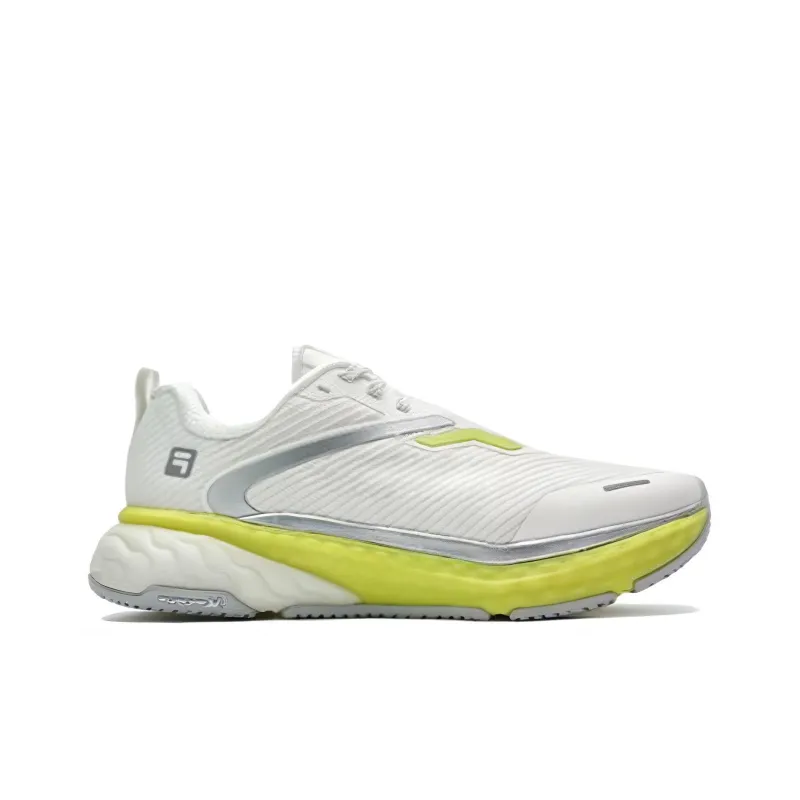 FILA Slip Resistant Low Top Running Shoes Men's White Yellow-1