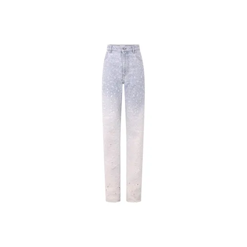 Rabanne Distressed Ombré Straight-leg Jeans