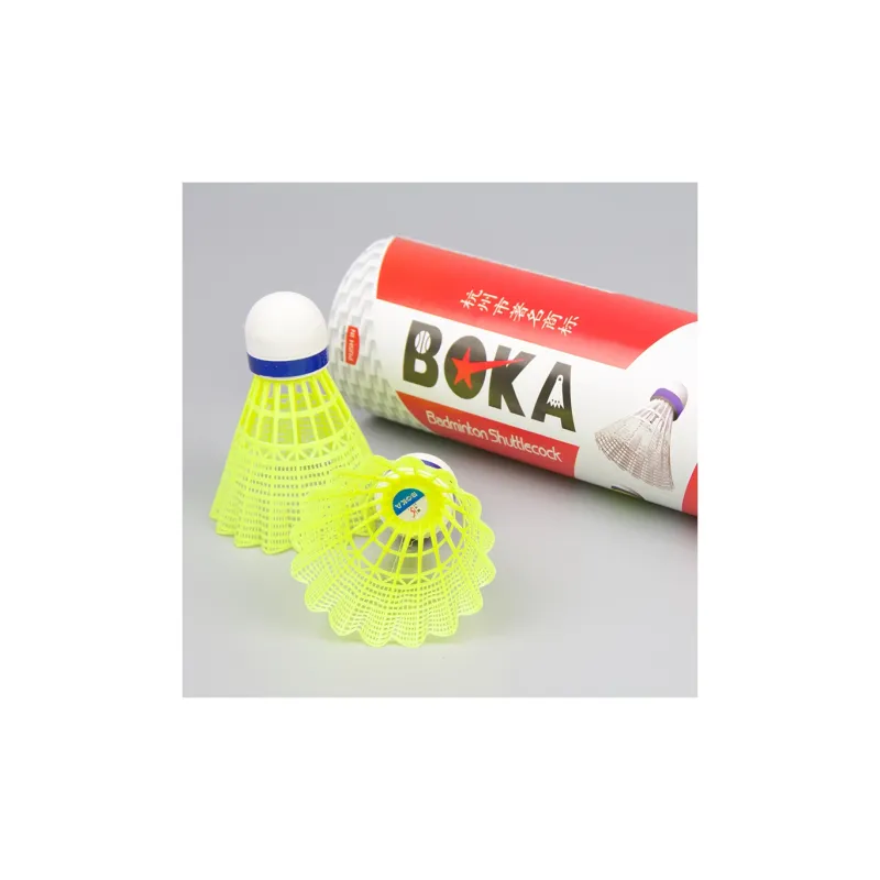 Boca Nylon Shuttlecock 12 Pack Nylon Indoor, Outdoor, All Windproof Training, Durable Plastic Badminton-24